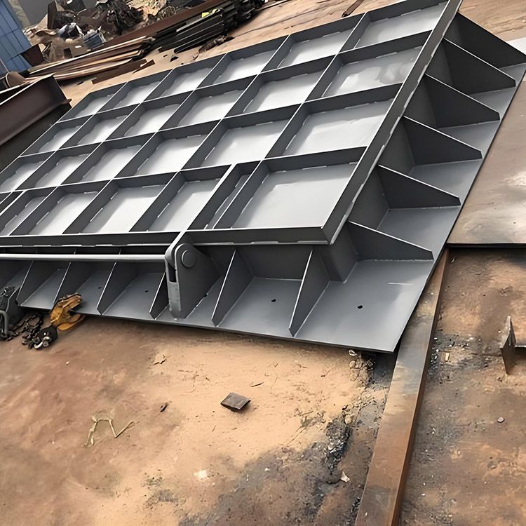 定制不锈钢方拍门 工业排水专用钢制方拍门整体外观 | 不锈钢 | 水利设备整体结构展示