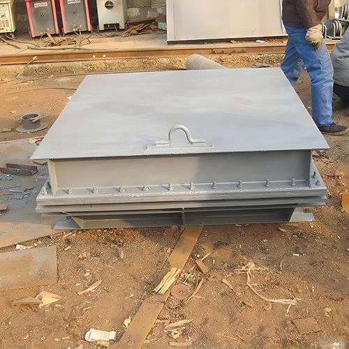 不锈钢防倒灌方拍门 污水处理厂矩形出水口拍门 现货报价整体外观 | 不锈钢 | 水利设备整体结构展示