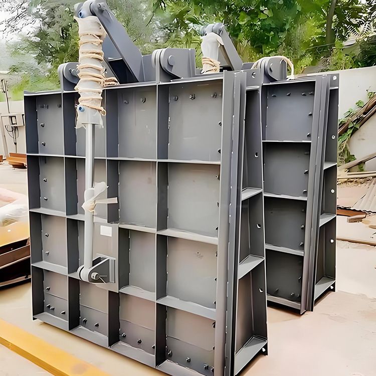 不锈钢防倒灌方拍门 污水处理厂矩形出水口拍门 现货报价产品实物图