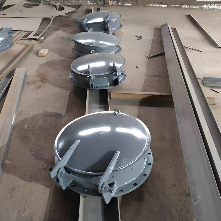 1000 型不锈钢拍门 大口径排水防倒灌拍门 源头厂家定制报价整体外观 | 不锈钢 | 水利设备整体结构展示