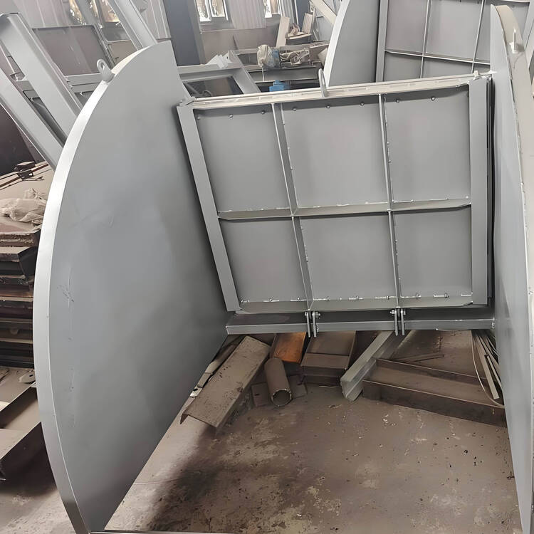 304 不锈钢液动下开堰门 市政排水专用限流堰门细节特写 | 不锈钢核心部件 | 核心功能展示