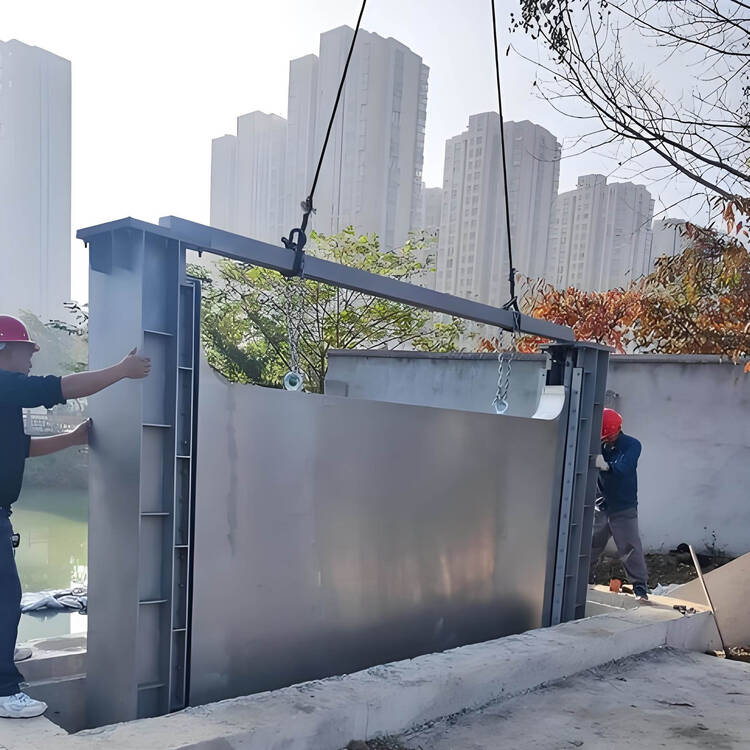 水利渠道自动冲洗工程 304 不锈钢冲洗门安装与运行效果