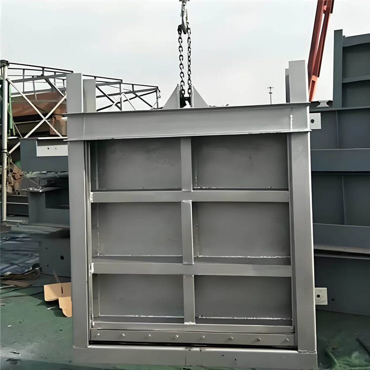 地下管廊不锈钢防淹挡水闸门 液压驱动自动闸门定制整体外观 | 不锈钢 | 闸门整体结构展示