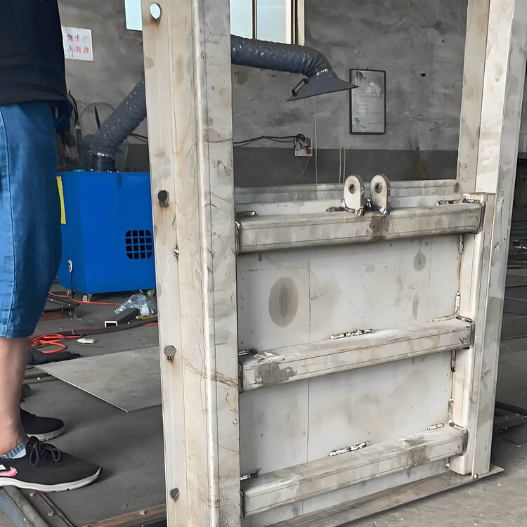 不锈钢液压自动挡水板 河道防洪防汛挡水闸门定制细节特写 | 不锈钢核心部件 | 核心功能展示