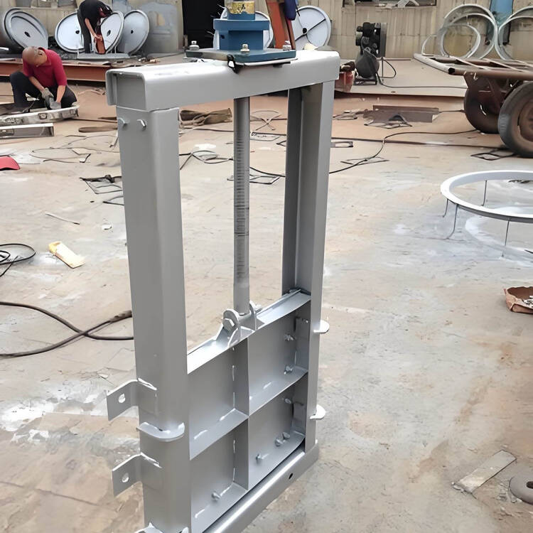 不锈钢渠道闸门安装前的准备工作整体外观 | 不锈钢 | 闸门整体结构展示