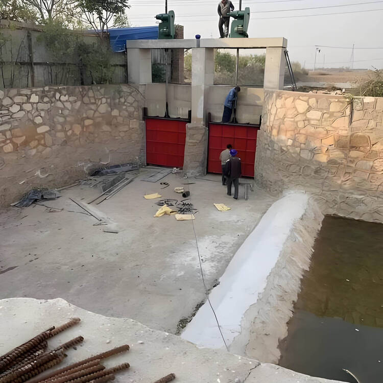 液动下开式堰门不锈钢闸门选型技巧整体外观 | 不锈钢 | 闸门整体结构展示